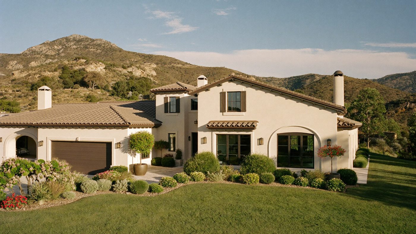 Upscale home exterior